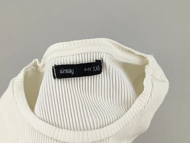 czarne bluzki dopasowana: Sinsay, Bluzka damska, rozmiar 2XS — 4