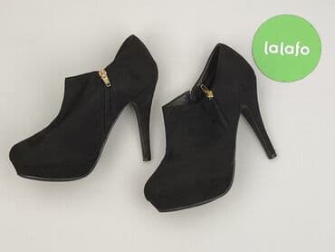 beżowe buty na koturnie ccc: Botki damskie, rozmiar 39 — 4