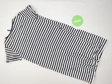 koszulka w niebieskie paski: Sukienka damska, rozmiar S — 3