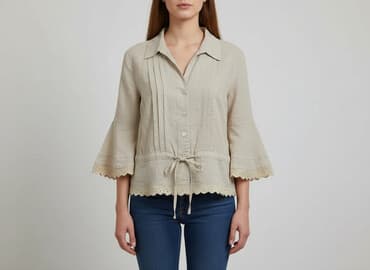 lniana koszula stradivarius: Bluzka damska, rozmiar M — 7