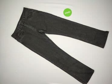 sinsay spodnie czarne z wysokim stanem: Denim, Jeans for men, size M — 2