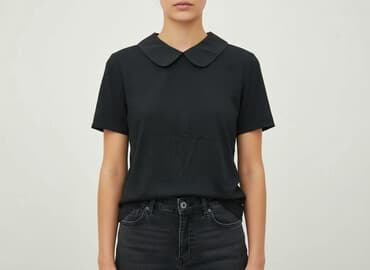 czarna bluzka koronkowa zara: Zara, Bluzka damska, rozmiar M — 6