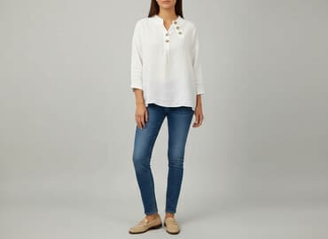 koszula puro lino: Bluzka damska, rozmiar L — 7