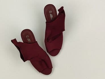 kapcie z piętą: Sandals for women, size 39 — 1
