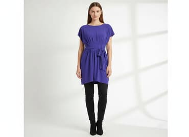 sukienki kopertowe dla puszystych: Tunika damska, rozmiar M — 6