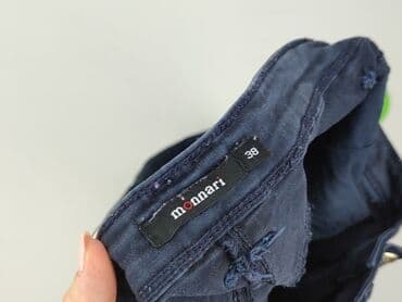 granatowe chinosy damskie: Monnari, Spodnie materiałowe damskie, rozmiar M — 4