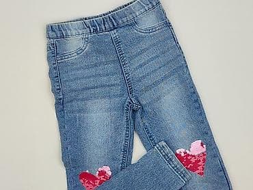 biala bluza sinsay: Spodnie jeansowe, Sinsay, 5-6 lat, 110/116, stan - Bardzo dobry — 1