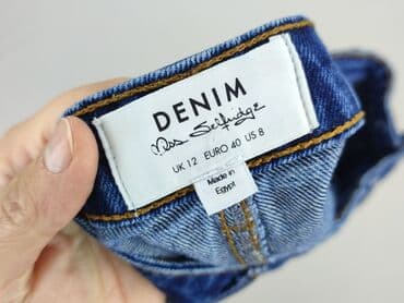 spodenko spódniczka jeans: Miss Selfridge, Spódnica damska, rozmiar L — 4