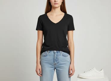 t shirty z dekoltem na plecach: Amisu, T-shirt damski, rozmiar S — 6