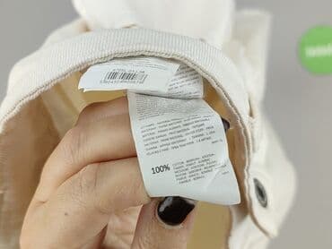 spodnie z wysokim stanem dla niskich: Denim, Szorty damskie, M — 6