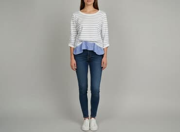 mohito marynarka niebieska: Bluzka damska, rozmiar L — 6