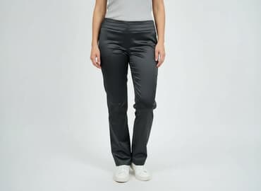 spodnie czarne damskie z niskim stanem: St. Bernard, Spodnie materiałowe damskie, rozmiar M — 1