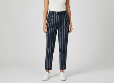 spodnie w paski pull and bear: PULL&BEAR, Material trousers for women, size S — 1