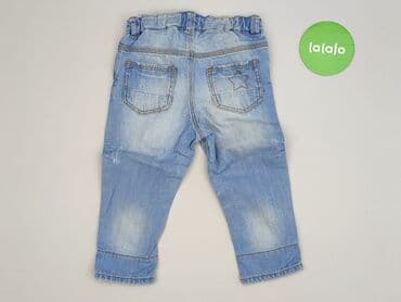 potargane jeansy: Spodnie jeansowe, H&M, 9-12 miesięcy, stan - Bardzo dobry — 3