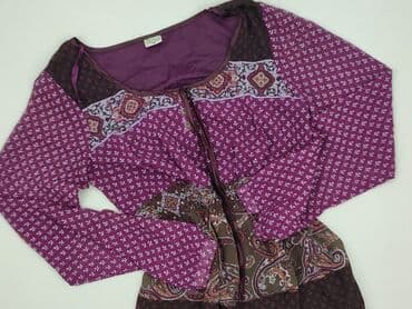 fioletowa sukienka z długim rękawem: Sukienka damska, rozmiar S — 2