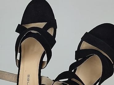 klapki deezee na platformie: Selected, Sandały damskie, rozmiar 40 — 5