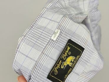 Kids' Clothes: Shirt 14 years, condition - Very good, pattern - Cell, color - Grey — 4