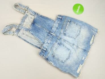 krótkie spodenki jeansowe cropp: Cropp, Ogrodniczki damskie, rozmiar M — 4