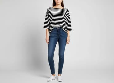 bluzka w paski po angielsku: Women's blouse, size One size — 1