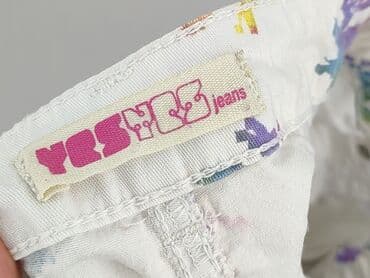 biale szerokie jeansy: Tak, Szorty damskie, rozmiar L — 4