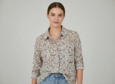 new yorker koszulka z kwiatkiem: New Look, Koszula damska, rozmiar M — 7