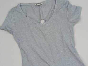 bluzki z dekoltem v na plecach: Basic, T-shirt damski, rozmiar M — 2