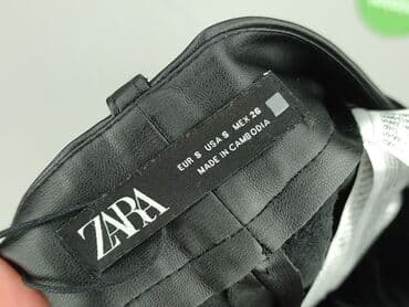 szorty z eko skóry zara: Zara, Spodnie 3/4 damskie, rozmiar S — 4