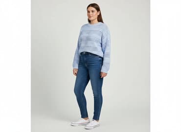 ubrania na szydełku krok po kroku: Sweter damski, rozmiar 2XL — 1