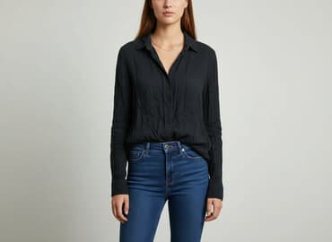 bluzki basic czarne: Bik Bok, Koszula damska, XS — 7