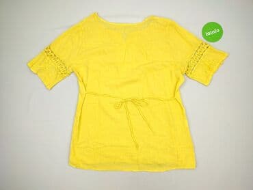 żółte bluzki z krótkim rękawem: Bluzka damska, rozmiar 4XL — 3