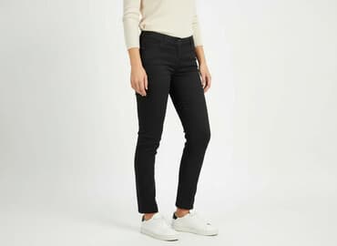 oleksy trampki czarne: UpFashion, Spodnie materiałowe damskie, rozmiar S — 6