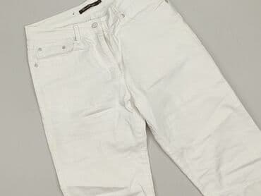 biale szerokie jeansy: Spodnie 3/4 damskie, rozmiar XL — 1