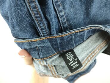 woskowane legginsy z wysokim stanem zara: Spodnie jeansowe, H&M, 16 lat, 170, stan - Bardzo dobry — 5