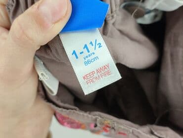boho ubrania dla dzieci: Baby material trousers, 12-18 months, 80-86 cm, condition - Very good — 5