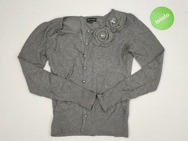 sweter w paski z serduszkiem: JS Millenium, Kardigan damski, rozmiar One size — 2