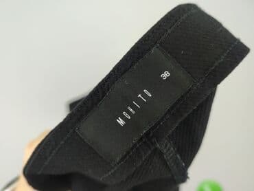 srebrne spodnie mohito: Mohito, Material trousers for women, size M — 4