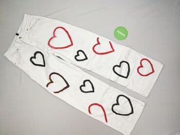 białe spodnie hello kitty: H&M Divided, Jeansy damskie, rozmiar M — 3