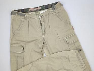 dnd denim development: Męskie spodnie cargo Smith’s, rozmiar L - Kolor: beżowy/khaki - Krój — 1