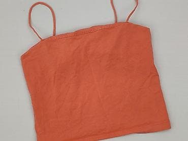 bluzki basic prążek: Gina Tricot, Top damski, rozmiar M — 1