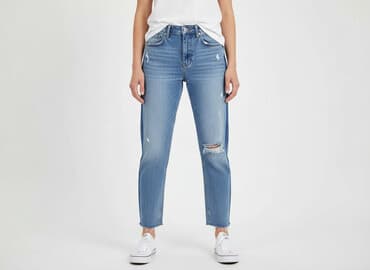 sinsay dżinsy z wysokim stanem: Sinsay, Jeansy damskie, rozmiar M — 1