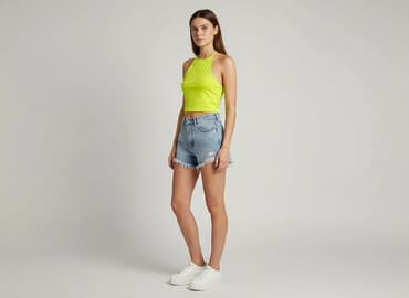 cropp bluzki z krótkim rękawem: Top damski, rozmiar S — 5