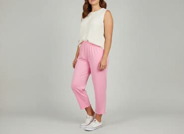 kuloty damskie jeansy: Spodnie 3/4 damskie, rozmiar 2XL — 6