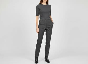 wegańskie buty zimowe: Vero Moda, Spodnie materiałowe damskie, rozmiar XS — 6