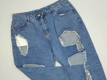 dżinsy z dziurami z wysokim stanem: Jeansy damskie, rozmiar XL — 2