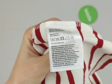 obcisły top na ramiączkach: H&M, Top damski, M — 5