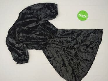 reserved czarna sukienka z bufiastymi rękawami: Reserved, Sukienka damska, rozmiar M — 4