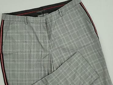 esprit buty deichmann: Męskie spodnie Esprit – krata prince of wales, szare z boczną lamówką — 1