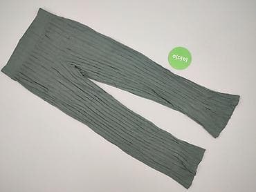 w klapkach tekst: Spodnie materiałowe damskie, rozmiar S — 2