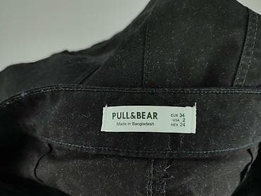 czarne cargo pull and bear: PULL&BEAR, Spodnie cargo damskie, rozmiar XS — 4