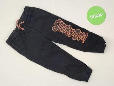 spodnie woskowane czarne: Sweatpants, Disney, 2-3 years, 98, condition - Very good — 2